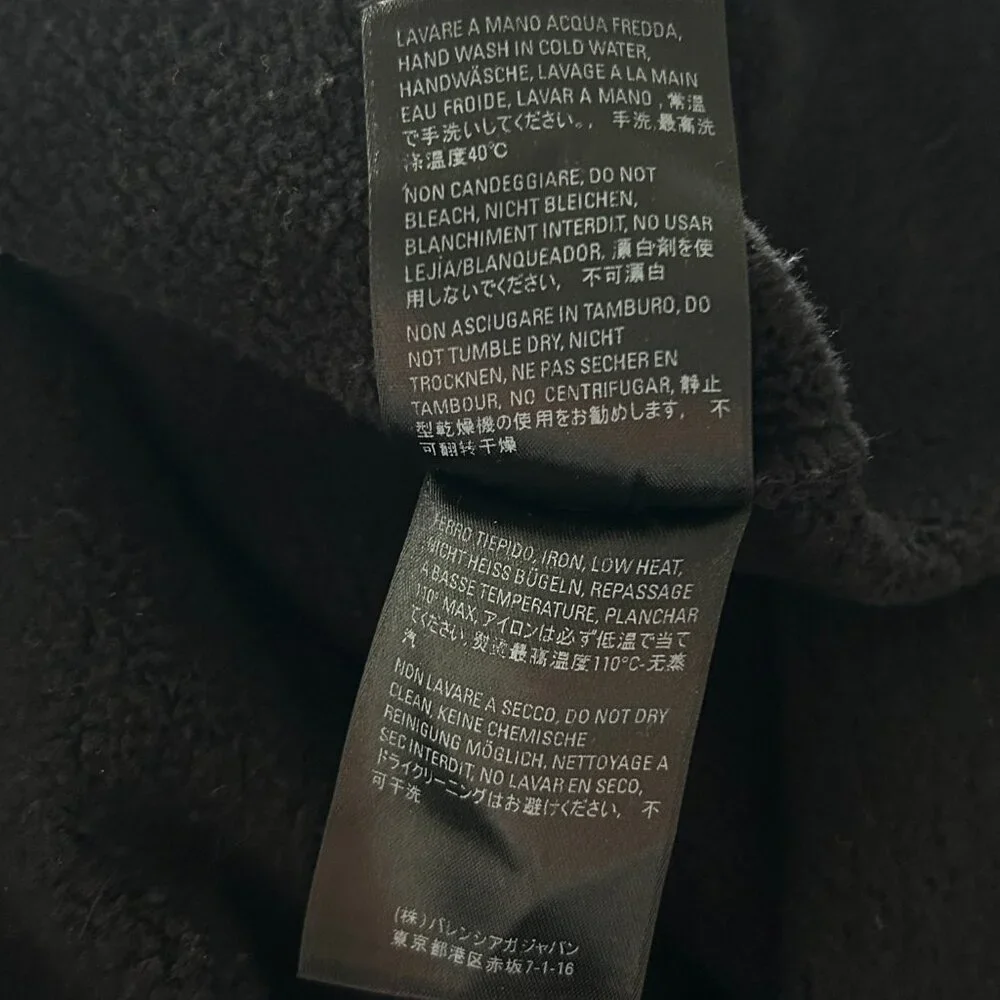 Balenciaga Black Notre Dame Distressed Hoodie - Picture 5 of 6